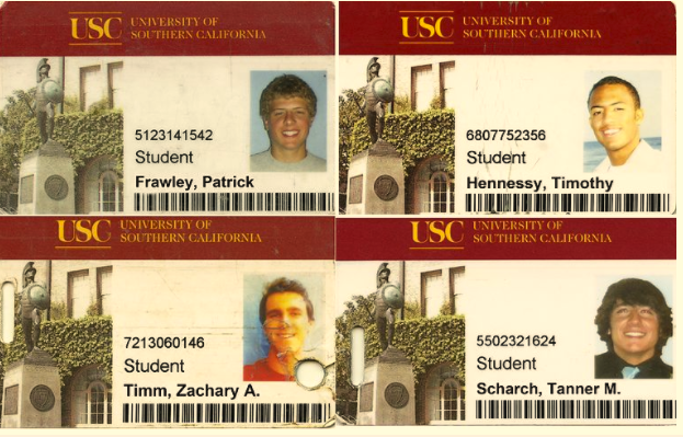 Univeristiy of southern california student id card psd template