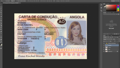 how to edit a psd driving licence card with adobe cs6