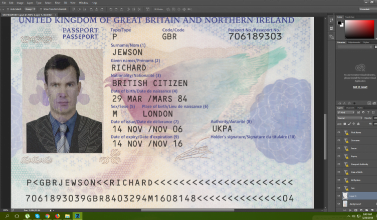 Uk Passport Psd Template Free Download Uk Passport Template